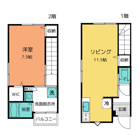 ルミエール・ミキ　Ａ・Ｂの物件間取画像